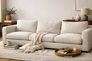 How to Choose Between Foam vs Down Sofa Cushions?