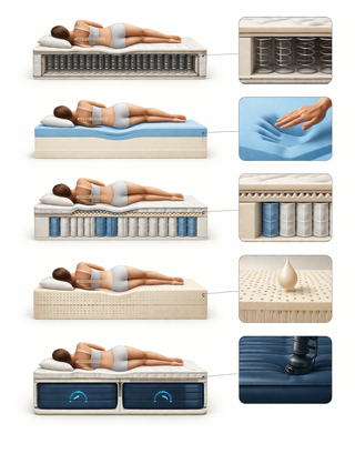 How to Choose Between Hybrid, Foam, Latex, and Spring?