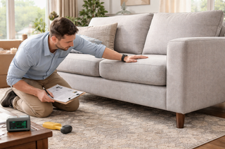 futon couch locked position stability test check