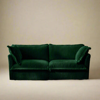 Slipcovered Fluffy Sofa - 2 Seat Dweva