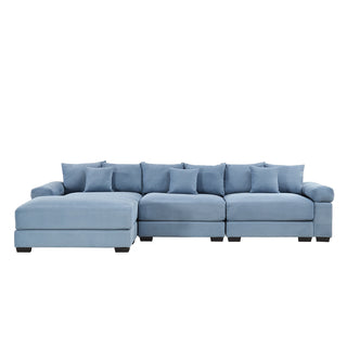 Velora Cloud Modular Sofa - Blue