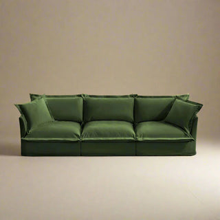 Slipcovered Fluffy Sofa - 3 Seat Dweva