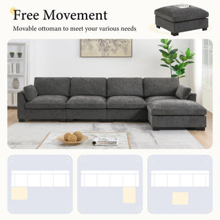 130" Modular Sectional Sofa Dweva