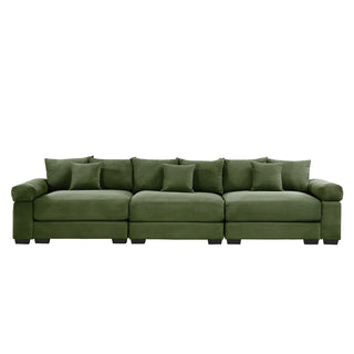 Velora Cloud Modular Sofa - Green