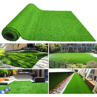 5ft x 10ft Turf Mat for Backyard, Ideal for Garden, Lawn Landscape, Patio, Garden & Balcony - Thick Fake Faux Grass with Rubber Backing & Drainage Holes(Grass height 0.78 inches/2cm) Dweva