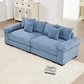 Velora Cloud Modular Sofa - Blue