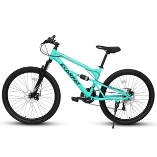 A26207 26 Inch Steel Frame Shock Fork Plus Shock Absorber 21-speed Unisex Mountain Bike Dweva