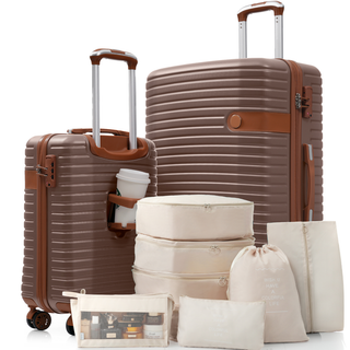 Hardshell Luggage Set with TSA Lock, 360° Spinner Wheels, Lightweight Durable Travel Suitcases for Women/Men Carry-On & Check-In Dweva
