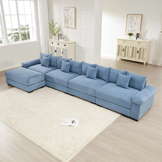 Velora Cloud Modular Sofa - Blue