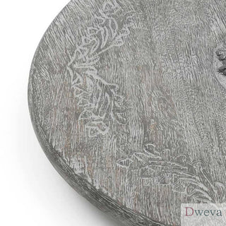 Broerine Handmade Mango Wood Lazy Susan Serving Plate Dweva