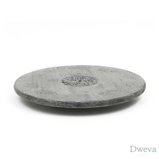 Broerine Handmade Mango Wood Lazy Susan Serving Plate Dweva