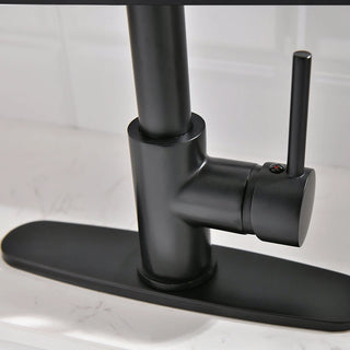 Purifier Kitchen Faucet Drinking Water Faucet With Roll Up Dish Drying Rack, Pull Down Water Filter Kitchen Sink Faucets (Matte Black) Dweva