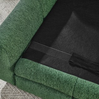 Soft and comfortable pet bed for big and oversized dogs, durable elevated dog sofa bed, comfortable dog sofa, modern and fashionable linen fabric dog sofa-OLIVE GREEN Dweva