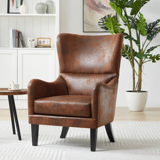 HI-BACK Studded Chair,Arm Chair,Living-room, Study and Bedroom Dweva