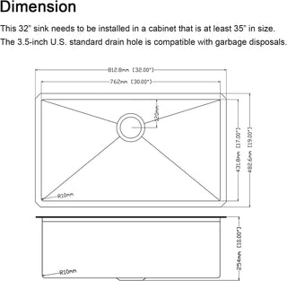 32 Gunmetal Black Undermount Workstation Kitchen Sink-32 x 19 Inch 16 Gauge Stainless Steel Undermount Kitchen Sink, Handmade R10 Radius 10 Inch Deep Undermount Single Bowl Sink with Accessories Dweva
