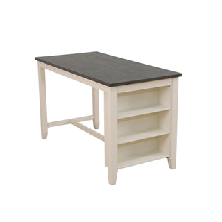 White Oak with Black MDF Top Living Room Table