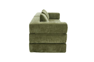 UNITED WE WIN Folding Sofa Bed with Pillows - Convertible Chair Floor Couch & Sleeping Mattress - Foldable Memory Foam Sleeper for Living Room/Dorm/Guest Room/Home Office/Apartment/Upstairs Loft Dweva