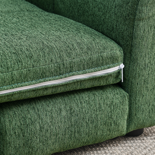 Soft and comfortable pet bed for big and oversized dogs, durable elevated dog sofa bed, comfortable dog sofa, modern and fashionable linen fabric dog sofa-OLIVE GREEN Dweva