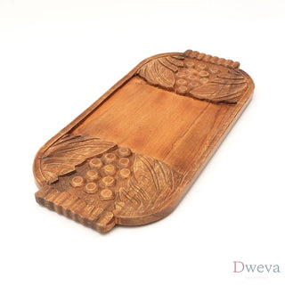 Briano Handmade Wooden Décor & Serving Tray/Platter- 29.5x14x1.5" Dweva
