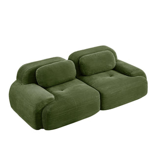 Cove Corduroy Modular Cloud Sectional Sofa Dweva