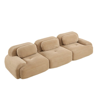 Cove Corduroy Modular Cloud Sectional Sofa Dweva