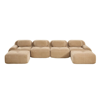 Cove Corduroy Modular Cloud Sectional Sofa Dweva