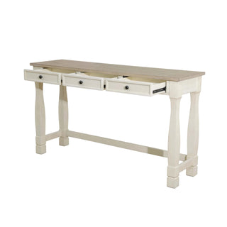Light Brown MDF Top and White Oak Drawer Living Room Writing Desk Karo Home