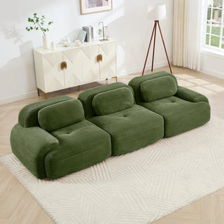 Cove Corduroy Modular Cloud Sectional Sofa Dweva