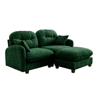 Mira Loveseat With Ottoman Dweva