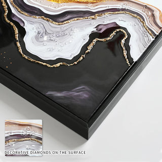 Luxury Crystal Pearl Oil Painting Wall Art Contemporary Hallway Decor Premium Canvas Mural for Modern Home Entrance and Corridor decorative picture painting Dweva