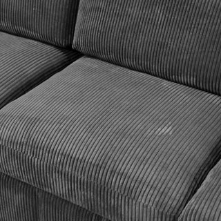 Haven 7-Piece Corduroy Modular Sectional Sofa Set Dweva