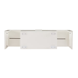 Fashion TV stand TV cabinet,Entertainment Center,TV station TV console,media console,with LEDlight belt,light belt remote control,toughenedglassshelf,metal handle,Canbeplaced in the living room,bedroom,white