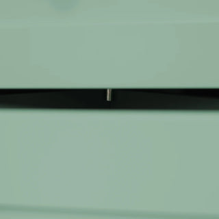 Green Triangle Tall Cabinet with 3 Drawers and Adjustable Shelves for Bathroom, Kitchen or Living Room, MDF Board with Painted Finish(Old Sku:WF306469AAG) Dweva