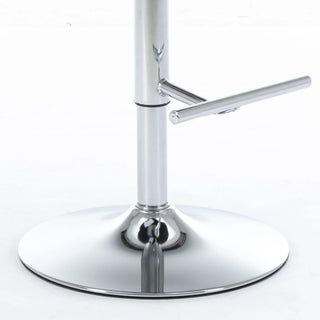 Swivel Velvet Barstools Adjusatble Seat Height from 25-33 Inch, Chrome base Bar Stools with Backs Comfortable Tufted for Home Pub and Kitchen Island,Set of 2, AS1712GY, Gray Dweva