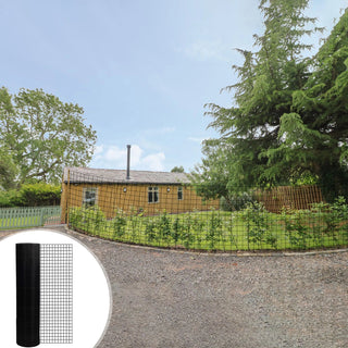 36inch x 50ft Black Vinyl Coated Hardware Cloth 2" X 3" 16Ga Welded Wire Mesh fence, PVC Coated Welded Chicken Wire Fencing, Metal Garden Plant Fencing, for Chicken Coop and Home Improvement Dweva