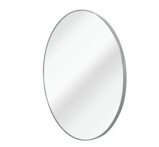 36 Inch Silver Metal Framed Round Bathrrom Mirror for Wall.(W2203134961) Dweva