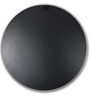 32 Inch Silver Metal Framed Round Bathrrom Mirror for Wall.(W2203134063) Dweva