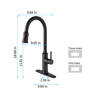 Kitchen Faucet with Pull Out Spraye Dweva