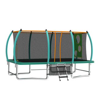 10X16FT Outdoor Square Trampolines for Kids Adults Long Rectangular Tumbling Trampoline Dweva