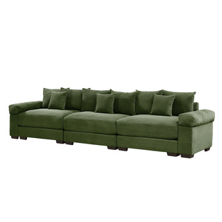Velora Cloud Modular Sofa - Green