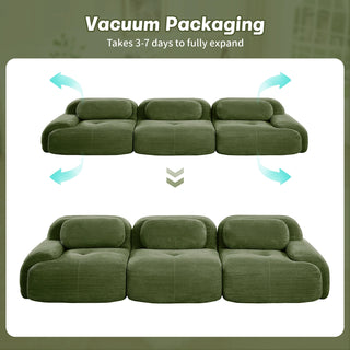 Cove Corduroy Modular Cloud Sectional Sofa Dweva