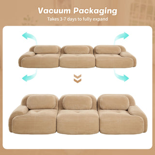 Cove Corduroy Modular Cloud Sectional Sofa Dweva