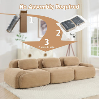 Cove Corduroy Modular Cloud Sectional Sofa Dweva