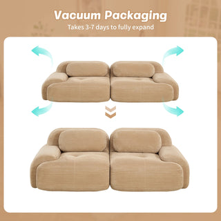 Cove Corduroy Modular Cloud Sectional Sofa Dweva