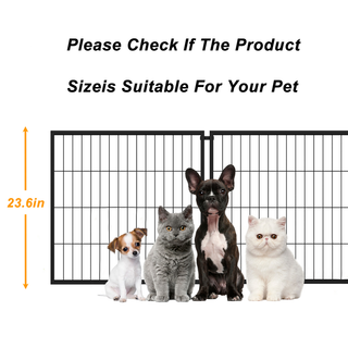 47.2" Dog Crate for Small Medium Large Dogs, Puppy Dog Playpen for Yard Indoor Outdoor Use, Pet Dog Cage Kennel (47.2"L x 23.6"W x 23.6"H) Dweva