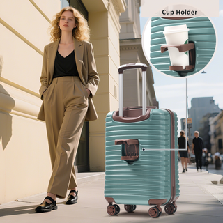 Hardshell Luggage Set with TSA Lock, 360° Spinner Wheels, Lightweight Durable Travel Suitcases for Women/Men Carry-On & Check-In Dweva