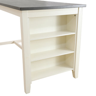 White Oak with Black MDF Top Living Room Table
