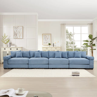 Velora Cloud Modular Sofa - Blue