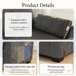 130" Modular Sectional Sofa Dweva