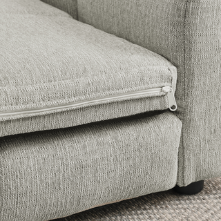 Soft and comfortable pet bed for big and oversized dogs, durable elevated dog sofa bed, comfortable dog sofa, modern and fashionable linen fabric dog sofa-Beige Dweva